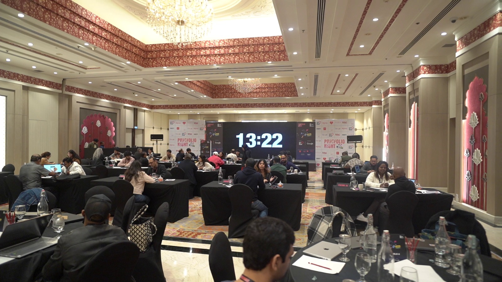 The review room in full swing at Portfolio Night Delhi 2025